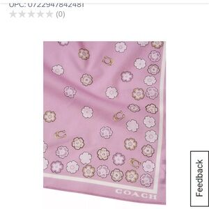 Coach Lavender Floral Women's Scarf